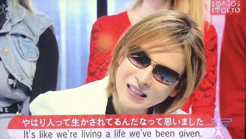 YOSHIKI  in  SONGS OF TOKYO