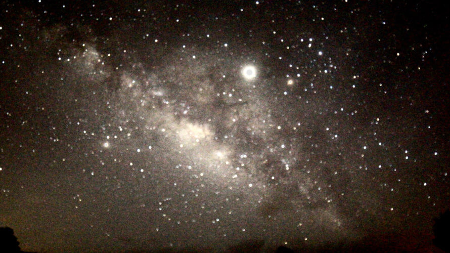 西表島 ファミリーツアー  空飛ぶ星景ポートレート