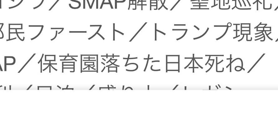 流行語大賞 の時期ですね〜〜(*^_^*)